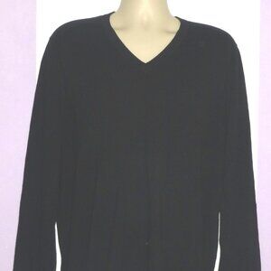 Kenneth Cole Awearness Men's Slim Fit V-Neck Sweater Size: 2XLT Black
